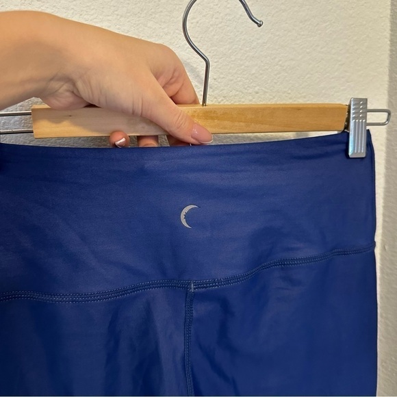 ZYIA Blue Metallic Light N Tight High Rise Leggings 7/8 24” Inseam Size 4 Women - Picture 6 of 10